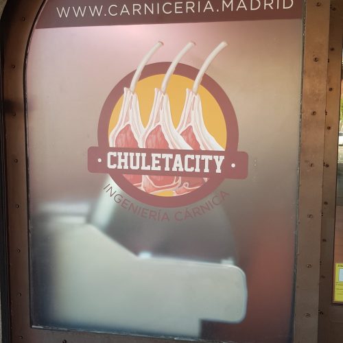 Vinilo Carnicería Madrid rótulo